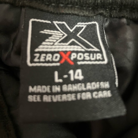 Zeroxposur Kid’s Ski Pants/Winter/Cold Weather Pants, Large (14), Black/Orange - Picture 4 of 11